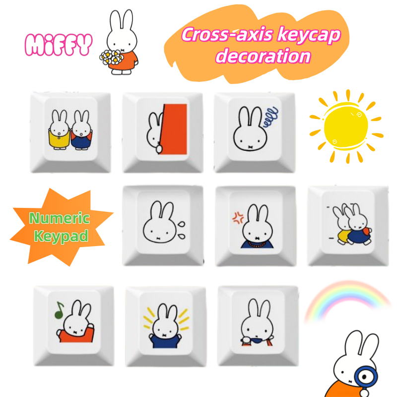 Model Kit Game - Novo Keycap de Coelho Miffy em