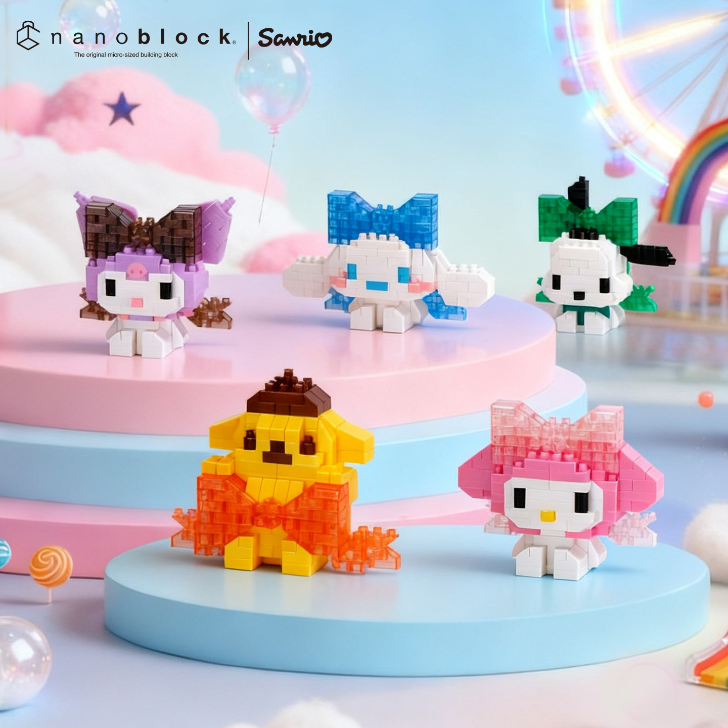 Model Kit Girls - Nanoblock Sanrio Micro Blocos de Montar