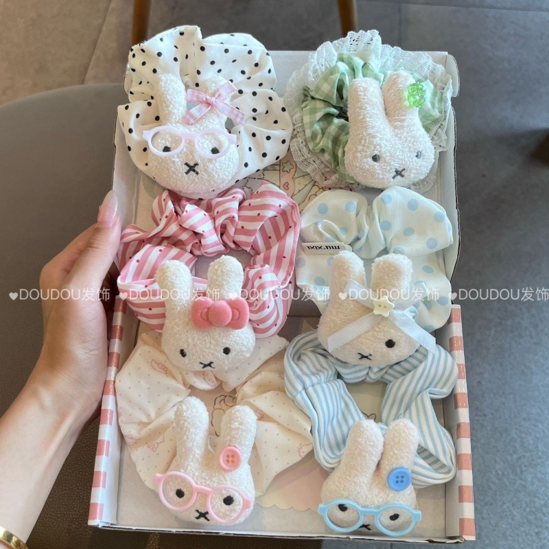 Model Kit Girls - Novo Elástico de Cabelo Miffy Fofo,