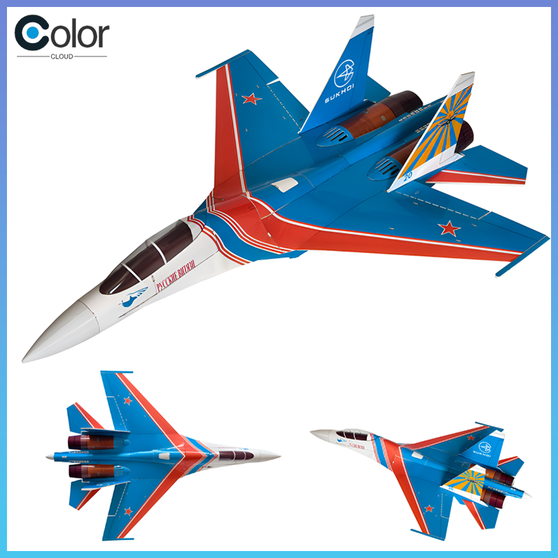 Model Kit Expert - Avião de Combate RC Su-27 com