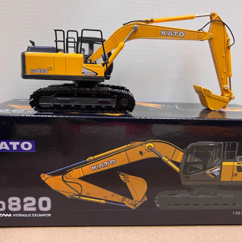 Model Kit Excavator - Diecast escala 1:50 KATO HD820-7 escavadeira
