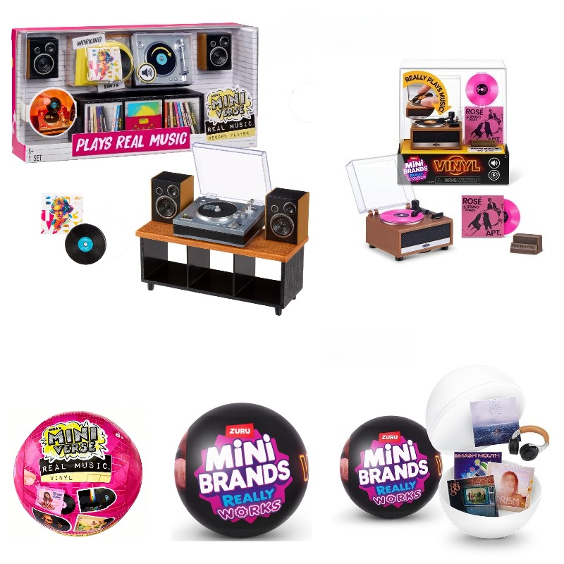 Model Kit Brand - Novo ZURU MINI BRANDS Mini Toca-discos