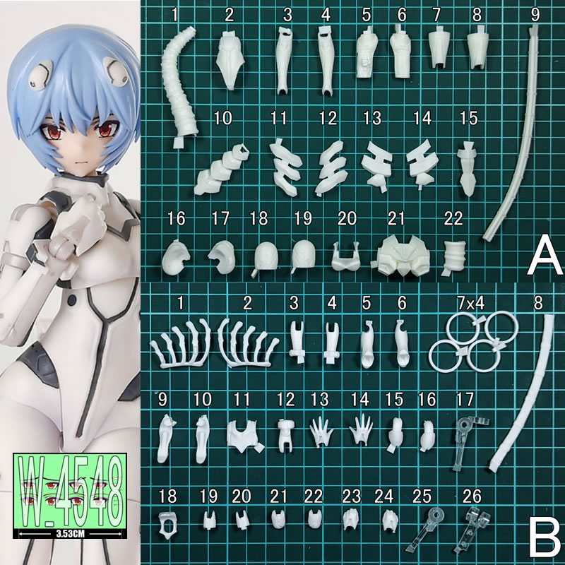 (Em estoque) (W_4548) Rei Ayan - Model Kit Evangelion Bandai avaliação e preço