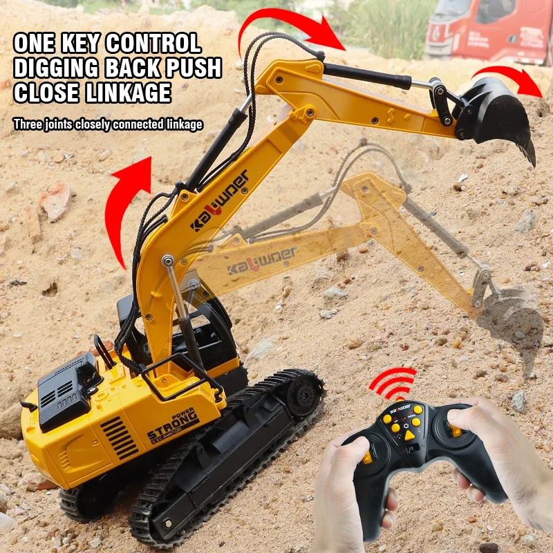 Huina rc escavadeira 1/24 9ch  - Model Kit Excavator avaliação e preço