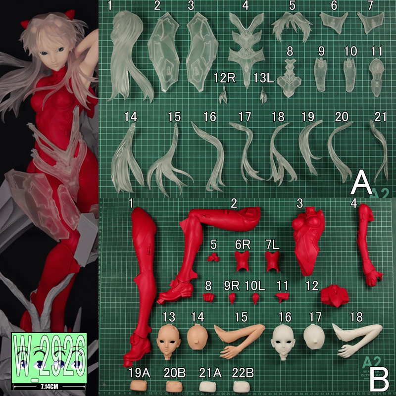 1/4 Asuka Langley Evangelion K - Model Kit Evangelion Bandai avaliação e preço