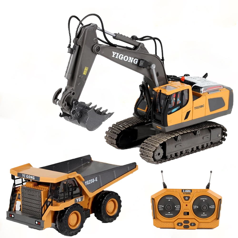 Escavadora RC 4WD de Liga Metá - Model Kit Excavator avaliação e preço