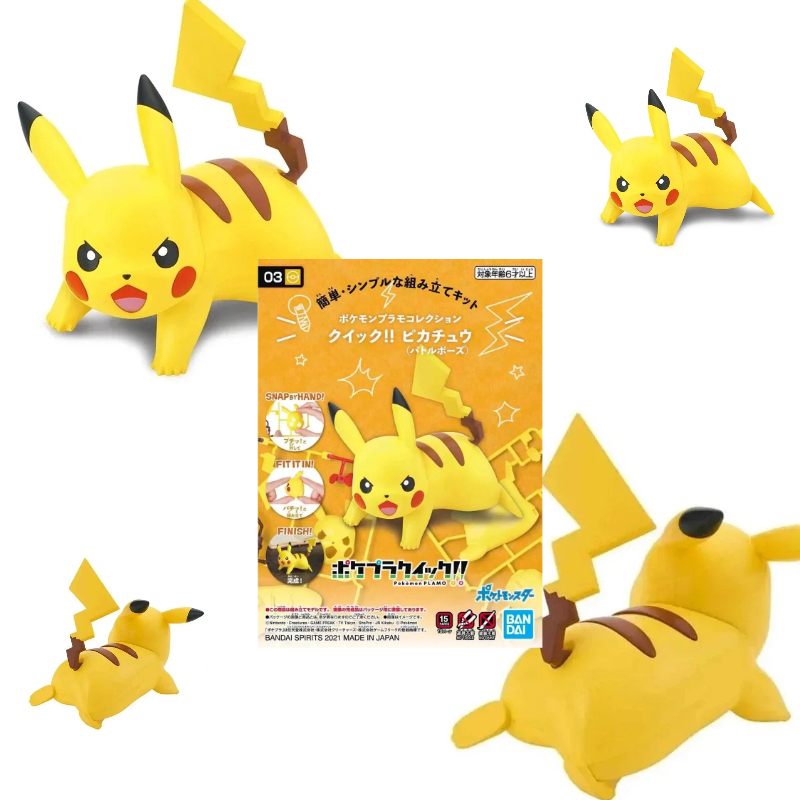 Kit de Figuras Pokémon Bandai  - Model Kit Quick Pikachu avaliação e preço